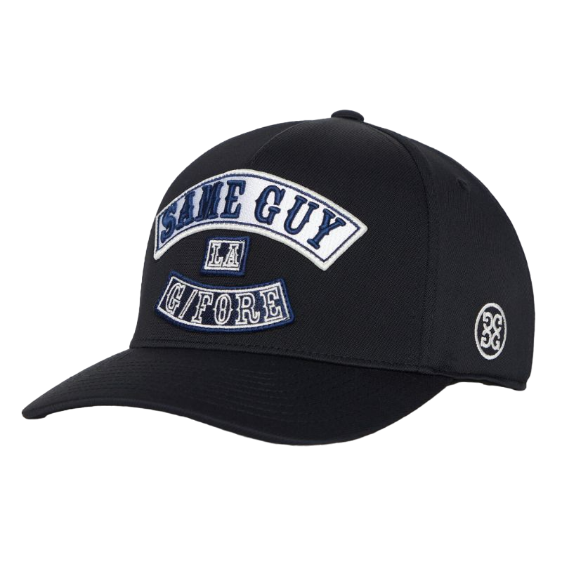 G/FORE Same Guy Stretch Twill Snapback Hat Onyx