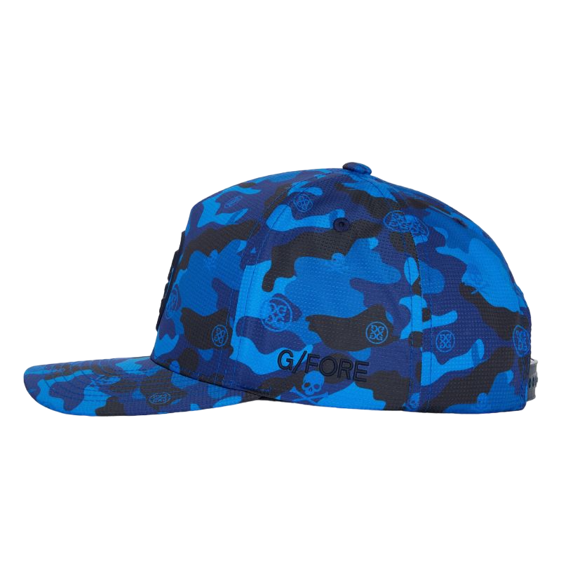 G/FORE Icon Camo Featherweight Tech Snapback Hat Blueprint