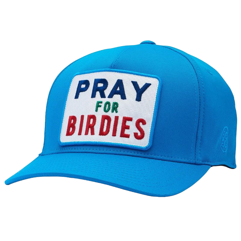 G/FORE Pray For Bridies Stretch Twill Snapback Golf Hat - Ibiza Blue