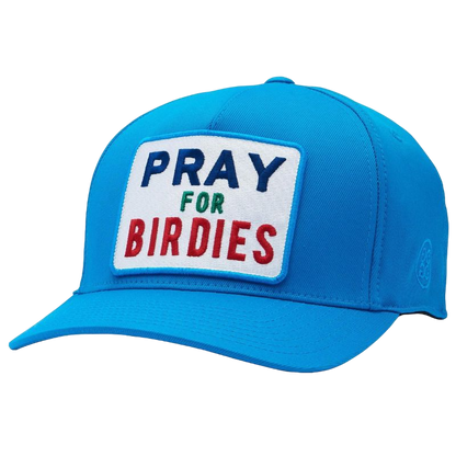 G/FORE Pray For Bridies Stretch Twill Snapback Golf Hat - Ibiza Blue