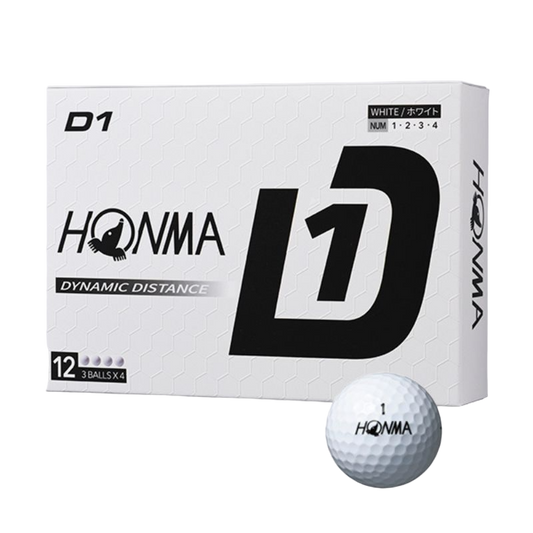 HONMA Golf Balls D1 2024 (1 Dozen) - White