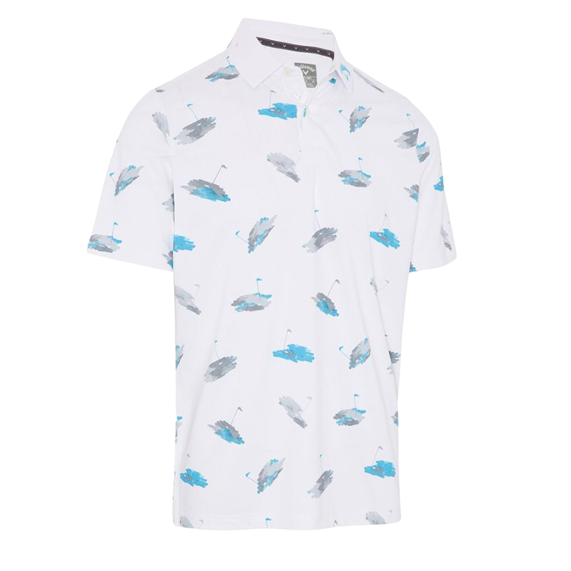 Callaway Mens Golf Novelty Print Polo Shirt