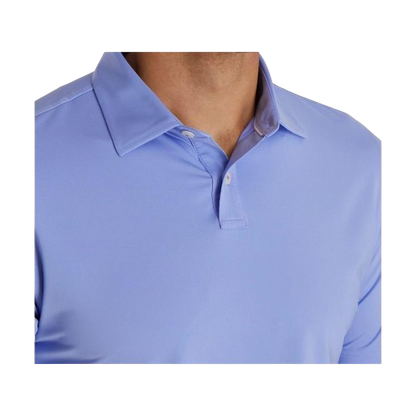 Solid Lisle Self Collar - Blue Violet