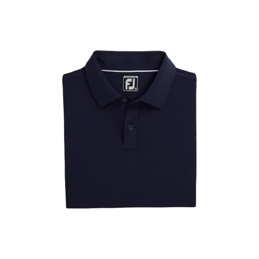 Solid Lisle Self Collar - Navy