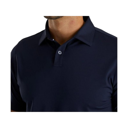 Solid Lisle Self Collar - Navy