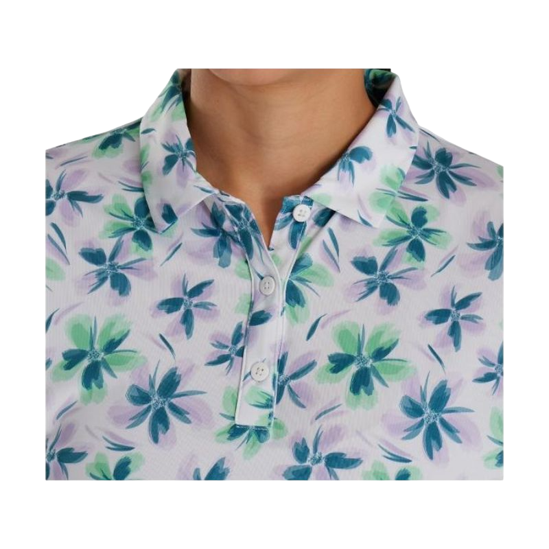 Long Sleeve Floral Sun Protection Shirt - Lavender/Mint/Teal