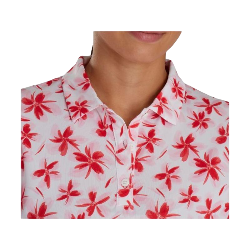 Long Sleeve Floral Sun Protection Shirt - Pink/Red