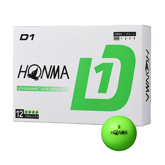 HONMA Golf Balls D1 2024 (1 Dozen) - Green