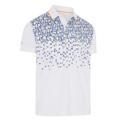 Callaway Abstract Chev Geo Print Polo