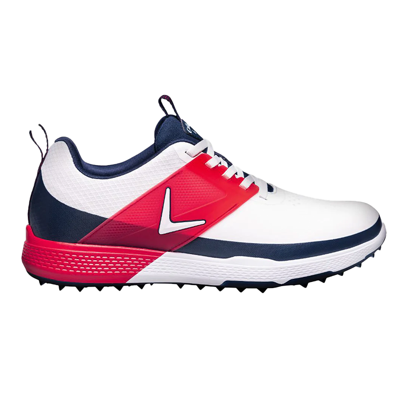 Nitro Blaze Golf Shoes M593 - White/Navy/Red