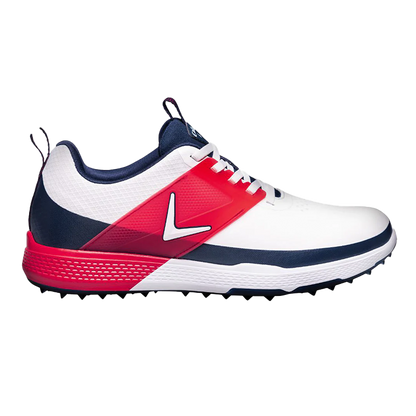 Nitro Blaze Golf Shoes M593 - White/Navy/Red