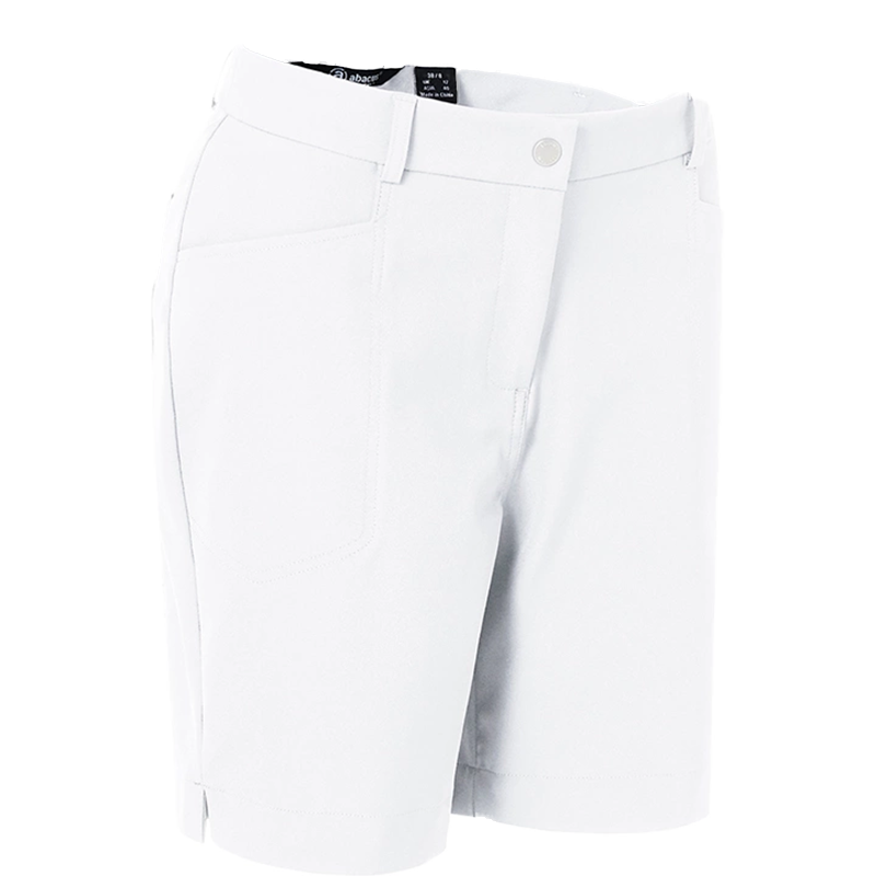 Lds Grace High Waist Shorts 45cm - White