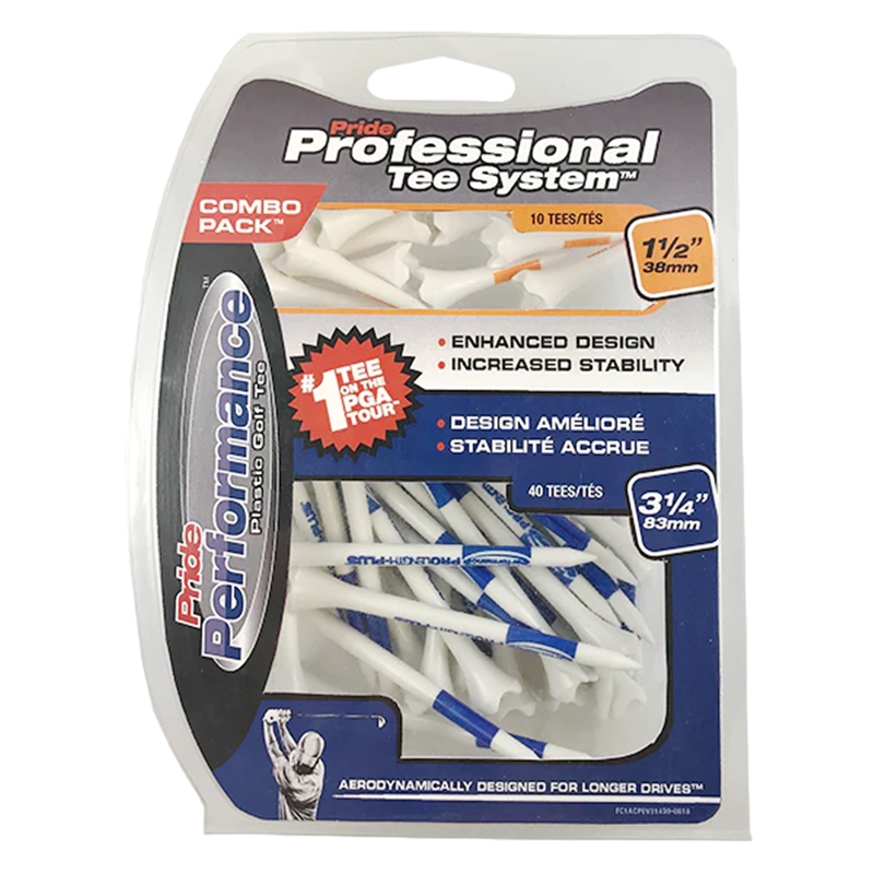 Professional Tee System™ (PTS) Pride Performance™ Combo Packs - Includes 3-1/4" & 1-1/2" Tees