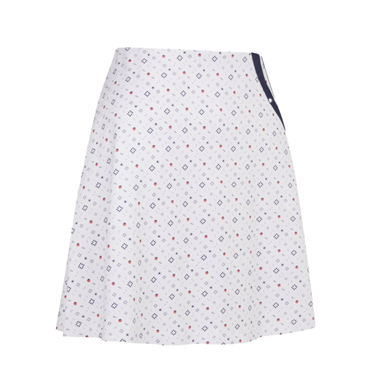 Allover Geometric Strawberry Skort