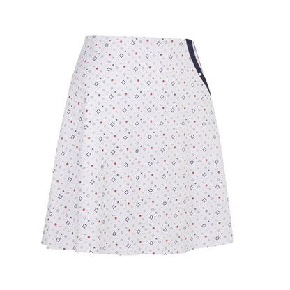 Allover Geometric Strawberry Skort