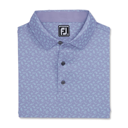 Lisle Beach Print Self Collar Shirt