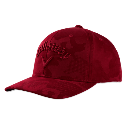 Callaway Camo Snapback Adjustable Cap - Red