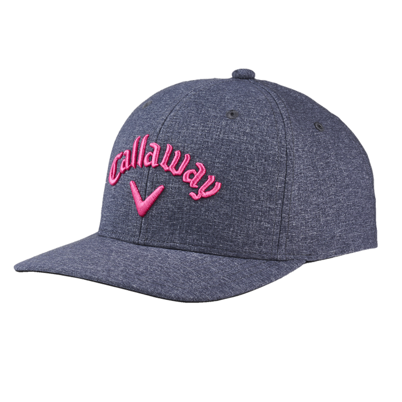 Performance Pro Cap- Black Heather/Pink