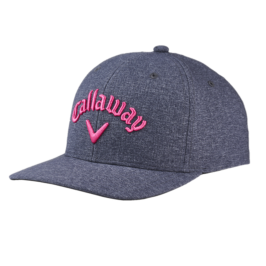 Performance Pro Cap- Black Heather/Pink