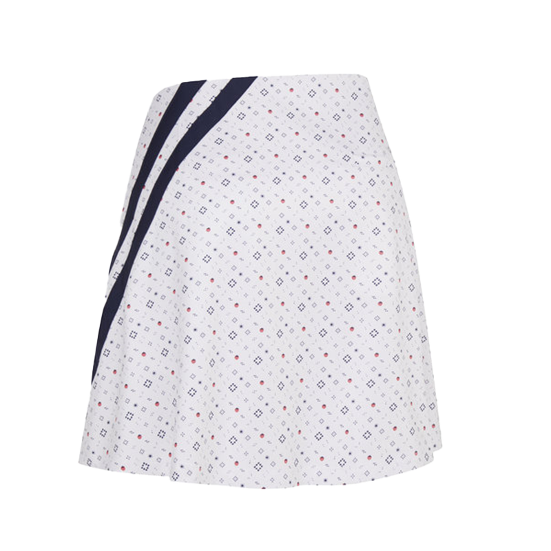 Allover Geometric Strawberry Skort