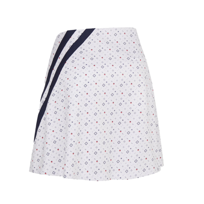 Allover Geometric Strawberry Skort