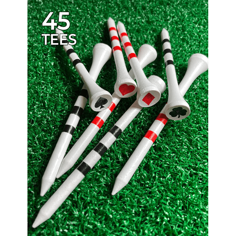 Pridesports Special Edition Wood Golf Tees- 45Ct