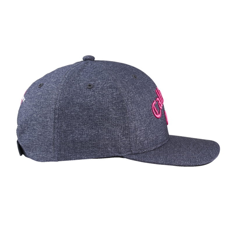 Performance Pro Cap- Black Heather/Pink