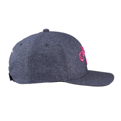 Performance Pro Cap- Black Heather/Pink