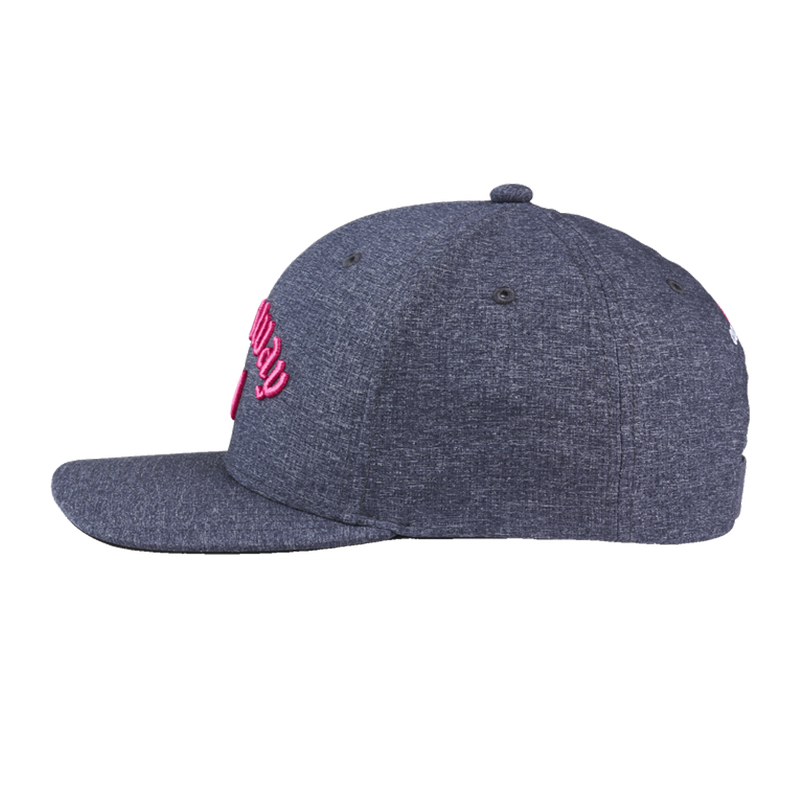 Performance Pro Cap- Black Heather/Pink