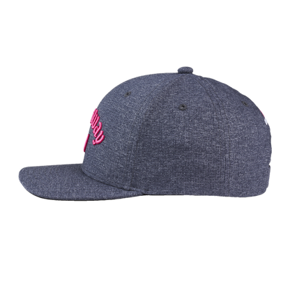 Performance Pro Cap- Black Heather/Pink