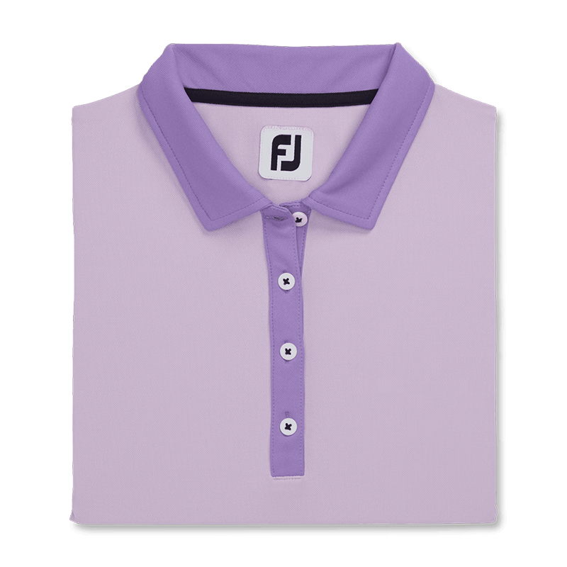 Short Sleeve Color Block Shirt Purple Cloud