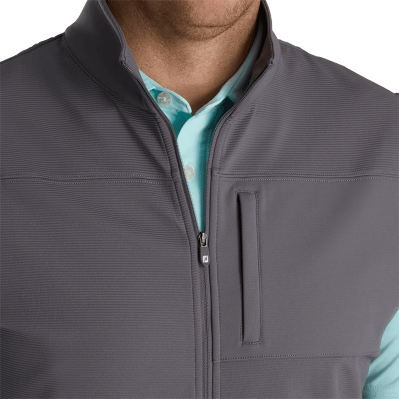 Ottoman Knit Full-Zip Vest