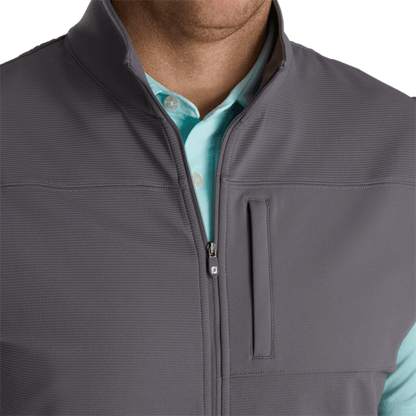 Ottoman Knit Full-Zip Vest