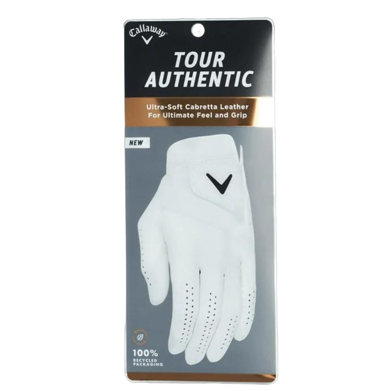 Callaway Tour Authentic Right Golf Glove - White