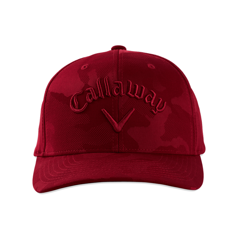 Callaway Camo Snapback Adjustable Cap - Red