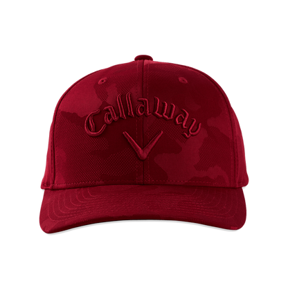 Callaway Camo Snapback Adjustable Cap - Red