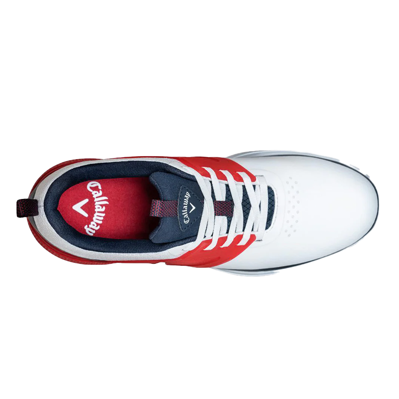 Nitro Blaze Golf Shoes M593 - White/Navy/Red