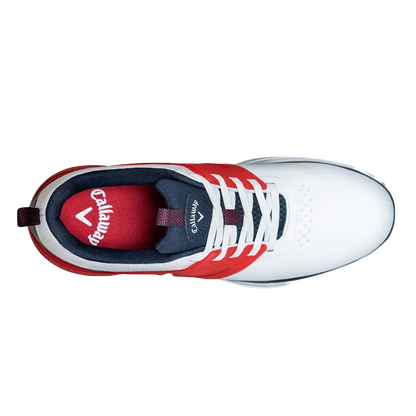 Nitro Blaze Golf Shoes M593 - White/Navy/Red