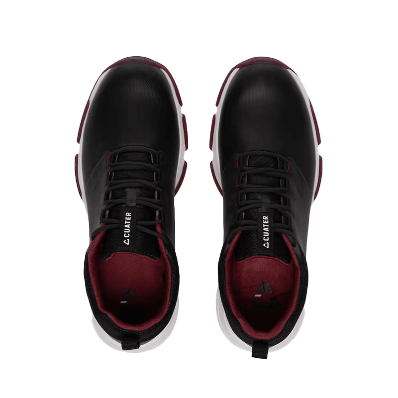 The Ringer Spiked Golf Shoe - Black/Ruby Wine