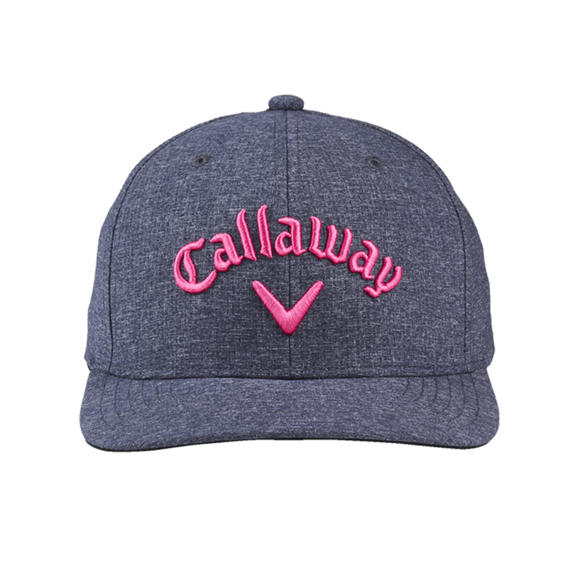 Performance Pro Cap- Black Heather/Pink