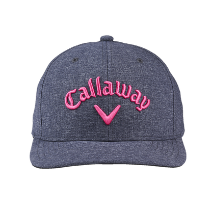 Performance Pro Cap- Black Heather/Pink