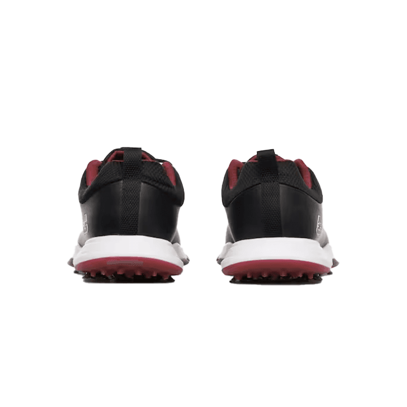 The Ringer Spiked Golf Shoe - Black/Ruby Wine