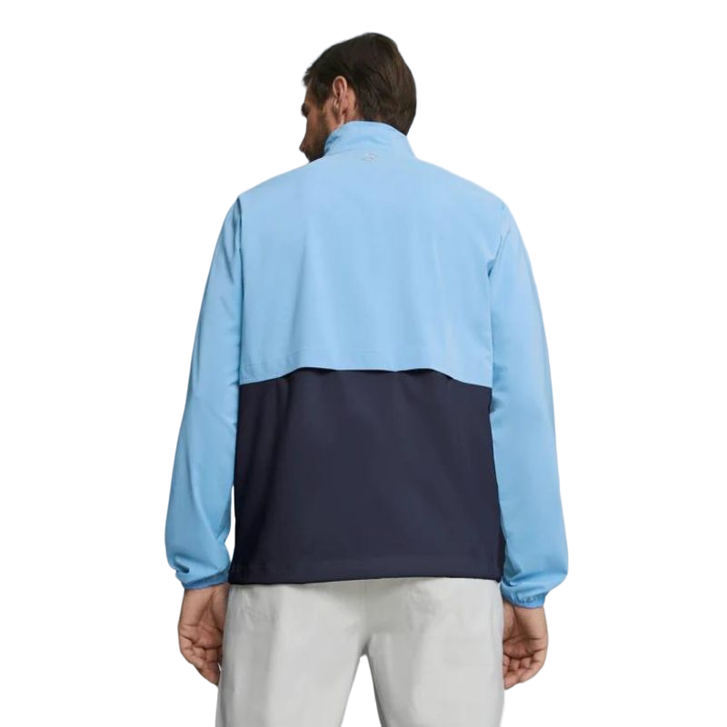 Monterey Wind Golf Jacket- Regal Blue/White Glow