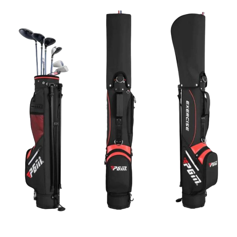 PGM Pro Master Club Stand Bag - Black/Red